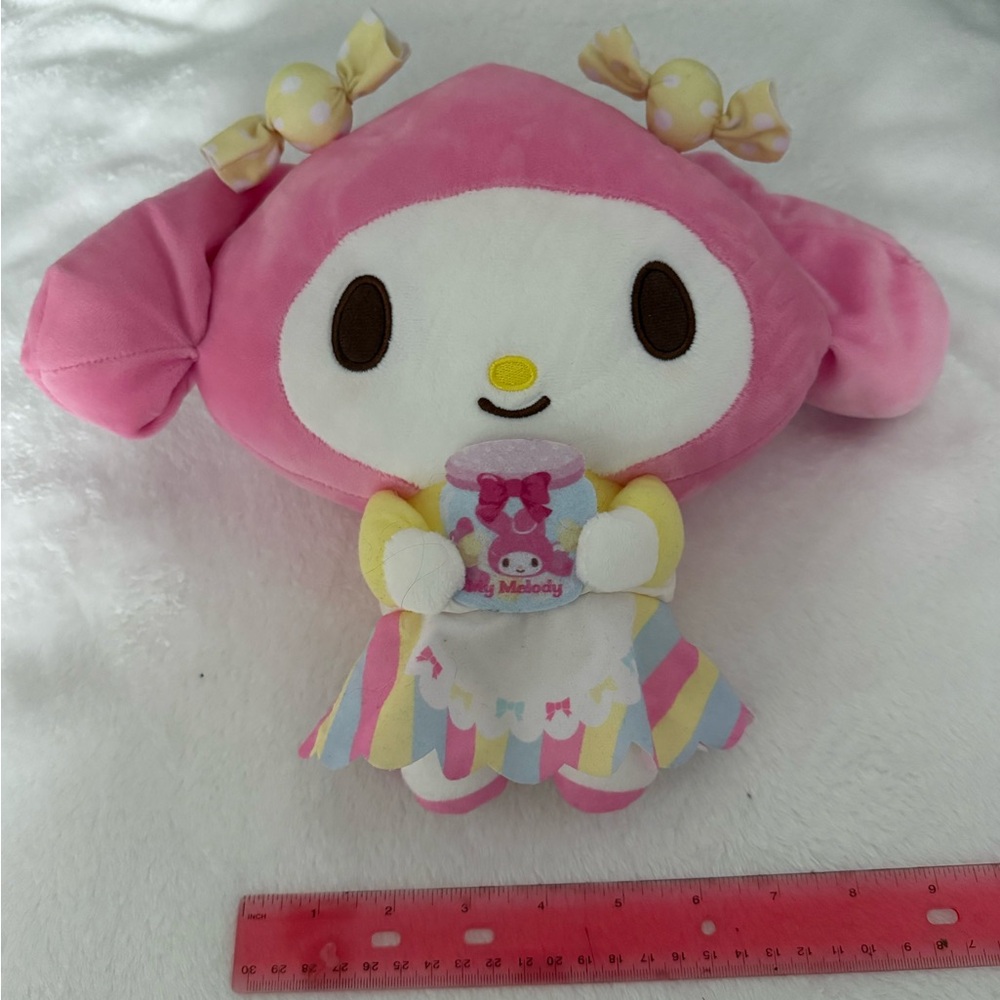 Sanrio My Melody Plush with Yellow and Pink Accents